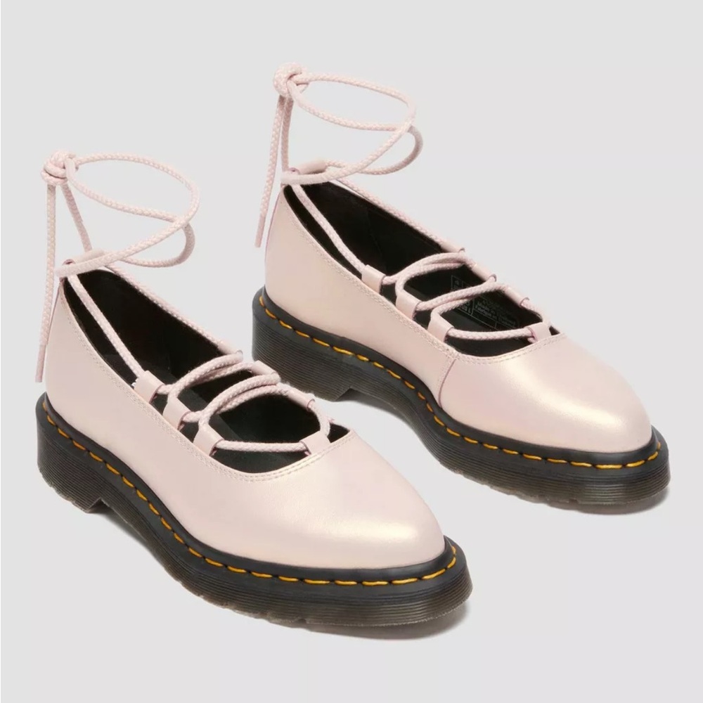 RARE ELPHIE II Iridescent Leather Ballet Flats size 7